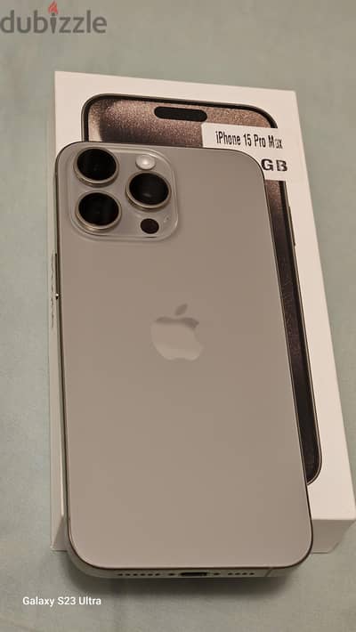 آبل - آيفون 15 برو ماكس  خالص ضريبه  iPhone 15 Pro Max 256GB