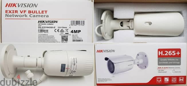 للبيع 6 كاميرات مراقبة شبكية IP من Hikvision الموديل: DS-2CD1643G0-IZ