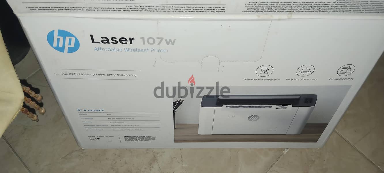 HP Printer 107 w 1
