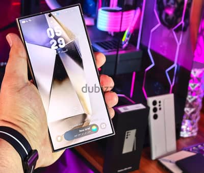 كالجديد Samsung Galaxy S24 Ultra - Titanium كامل المشتملات