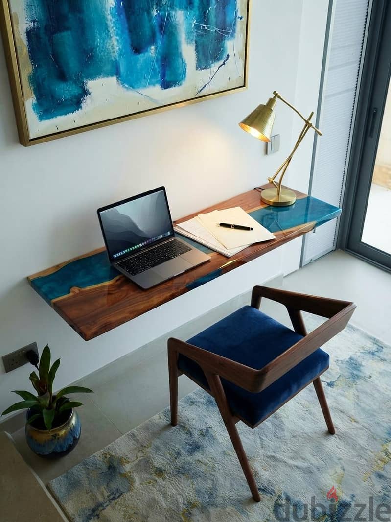 Foldable blue lagoon desk 2