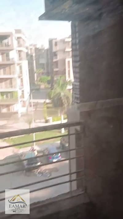 For rent in Dar Misr Al-Qarnfal, 130m apartment, third floor with a small garden view