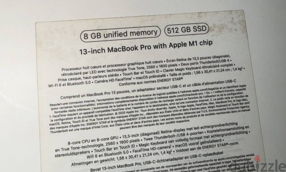 MacBook pro m1 1
