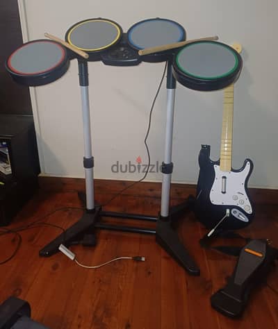 Drums and guitar