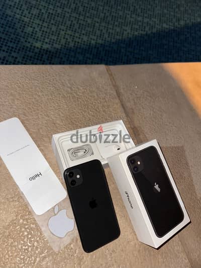 Iphone 11  128جيجا و بطاريه 72  متفتحش قبل كده و مش مغير حاجه  معاه ال