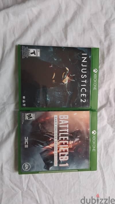 battlefield 1  ,  injustice 2