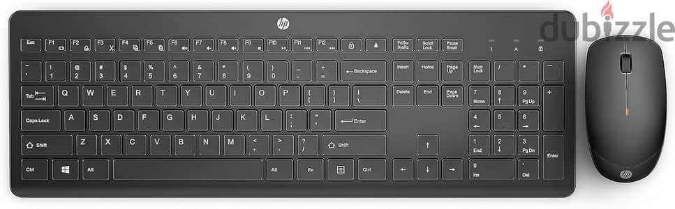 اتش بي كيبورد وماوس لاسلكي 230 - اسود HP Keyboard Mouse Wireless