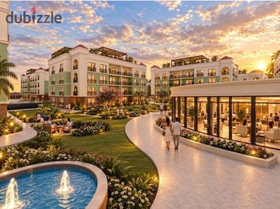 95 sqm apartment for sale in Laquella Compound, Hadayek October, directly on Zewail Road opposite Zewail University. Prime living & investment. 10-yea
