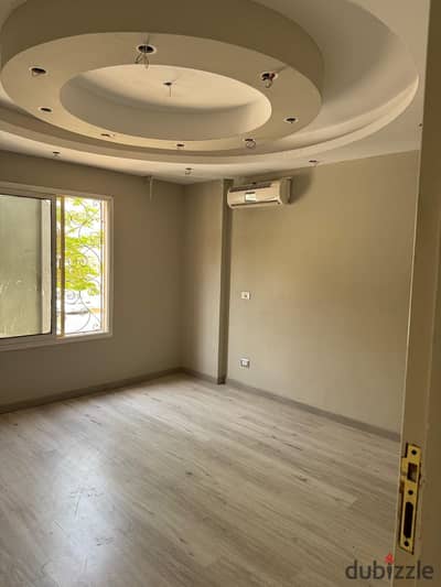 Apartment for rent in Al Rehab, 136 sqm, featuring custom finishes and including a kitchen and air conditioning; located near the club and the central