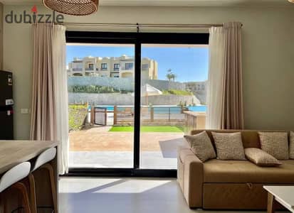 Chalet for sale in Makadi, Red Sea: fully finished and ready for immediate handover. A 3-bed chalet—ready for viewing offered at an exceptional pricer