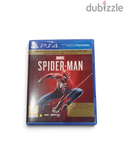 Spider-Man (All Dlcs Included) PlayStation 4 disc used