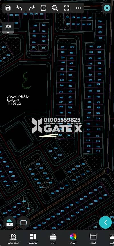 A piece of land in the city of the tenth of Ramadan, area 247