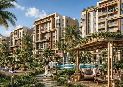 شقة 100م للبيع كمبوند جانورا ريزيدنس باحسن فرصه سكنيه العاصمه فى منطقة ار 8 بمقدم 7.5% واقساط تصل الى 12 سنه