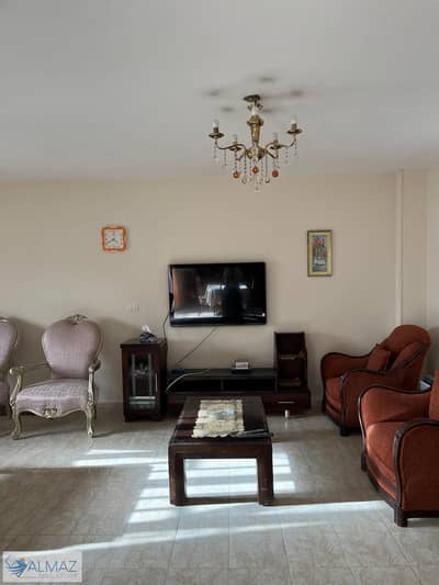 Furnished 197 sqm apartment for rent in Al Rehab, Group 110, near major thoroughfares.