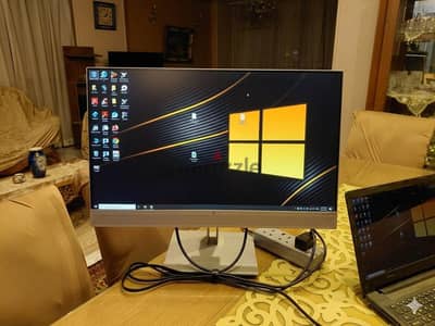 شاشه  hp elite 27 بوصه بسماعت مدمجه و كاميرا و ميكروفون