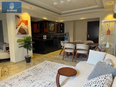 Ground floor apartment with a garden for rent in Al Rehab