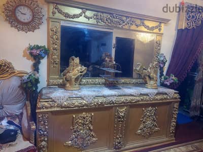نيش وسفرة )  طلاء بالذهب(
