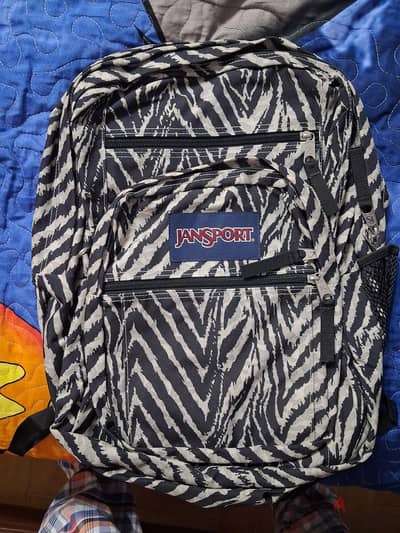 Jansport Big student Backpack Zebra Patterned Brand neww