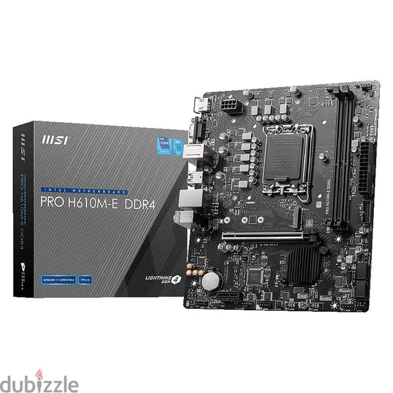 rboard msi pro h610 m-e + processor intel i5 12400f 1
