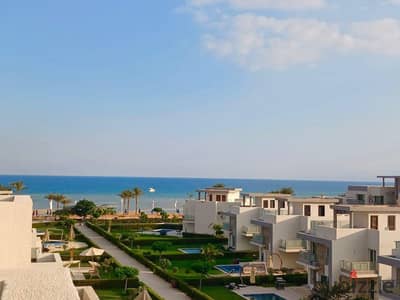 للبيع شاليه 115م جاهز للسكن فوراً RTM في أروما السخنة دور أول Lagoon View متشطب بالكامل بالتكييفات والغاز - خصم 20% على الكاش - تسليم فوري