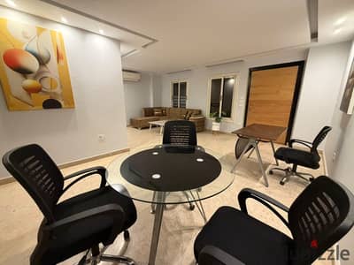 110 meters 2 rooms 1 bathroom resin two pieces kitchen elevated floor on Al-Hokama Street