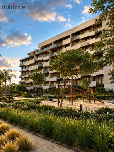 Immediate Delivery — 100 m² Fully Finished Corner Apartment with a 100 m² Garden in Al Burouj Compound