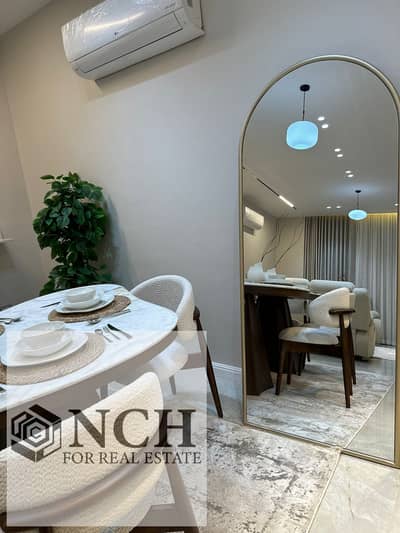 **للإيجار | Luxury Fully Furnished Apartment in Patio Oro**  استمتع بتجربة سكنية راقية داخل **Patio Oro** في القاهرة الجديدة، في شقة فاخرة