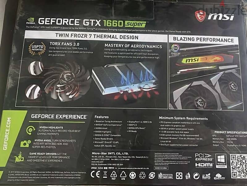 GTX 1660 super 8g 3
