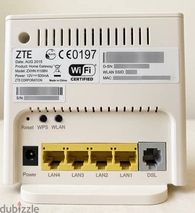 راوتر تي إي داتا ZTE ZXHN H108N