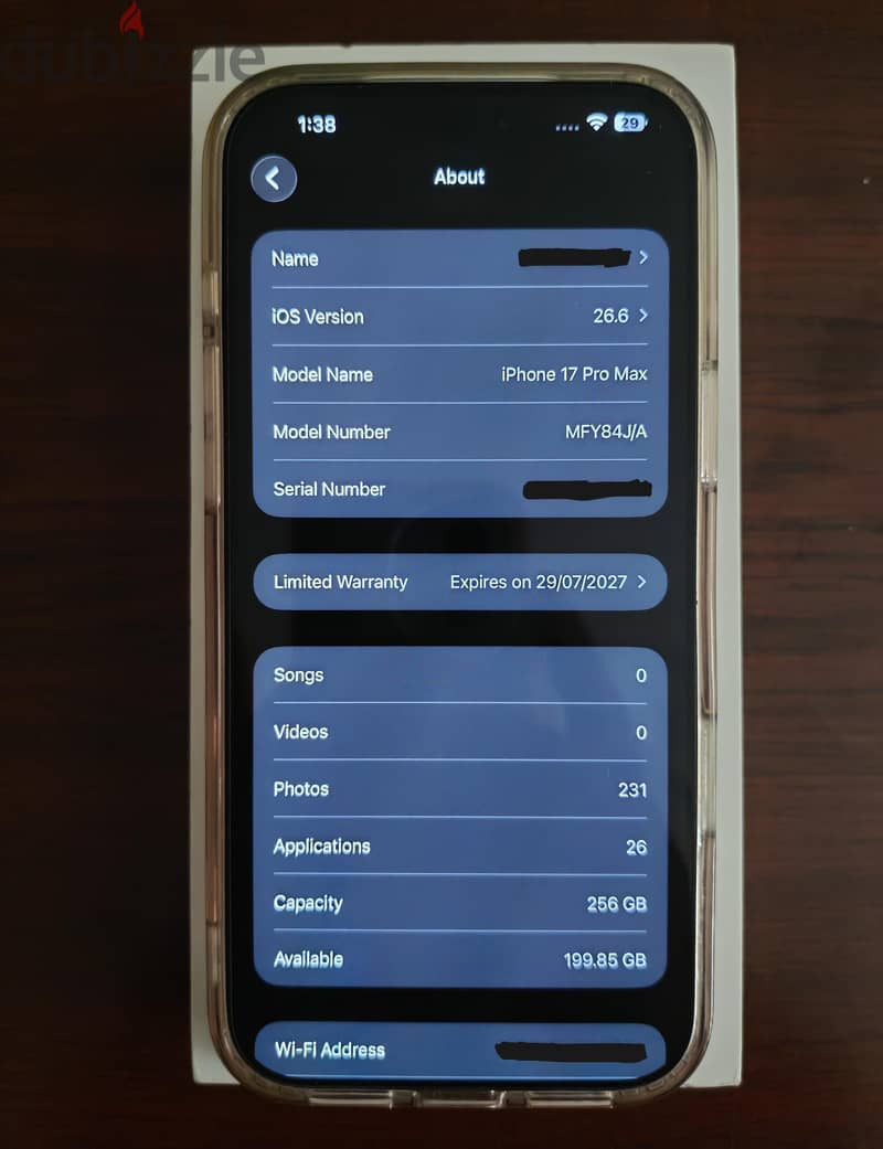 iPhone 17 Pro Max 256GB | ايفون 17 برو ماكس كسر زيرو (بطارية 100%) 3