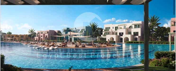 3BR DUPLEX WITH LAGOON AND SEA IN RED SEA WITH ORASCOM VIEW FOR SALE |LOWEST PRICE | 0% DP