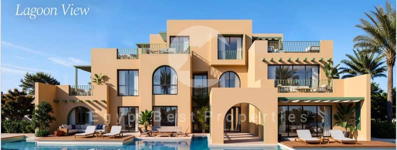 DON’T MESS THE APPORTUNITY| CHALET FOR SALE LAGOON AND SEA VIEW BY ORASCOM WITH 0% DP