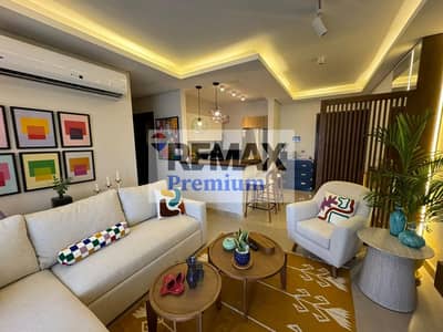 Luxury apartment for sale in Z West Compound, 105 sq m, fully furnished and equipped, ultra-super-luxurious finishing, in a prime location with a stun