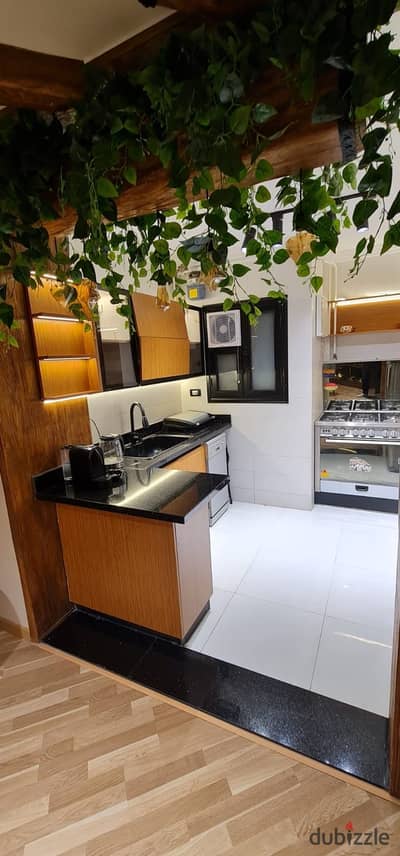 Furnished apartment with kitchen and air conditioners in Al Rehab city