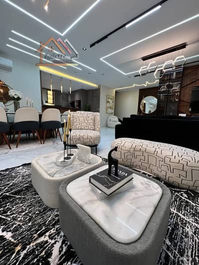Villa Model ( i ) for sale furnished with furniture and appliances and swimming pool The villa is fully Smart Super Lux land area 265 meters building area 230 meters