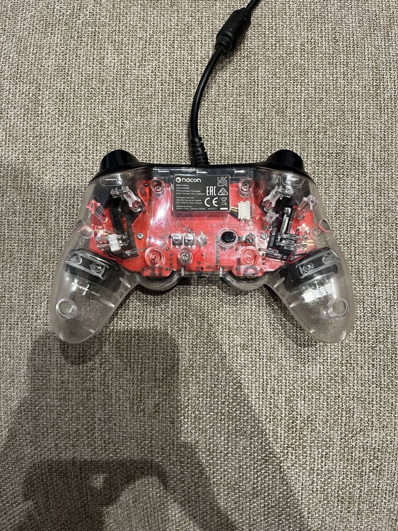 Nacon ps5/ps4/pc transparent wired controller original 1