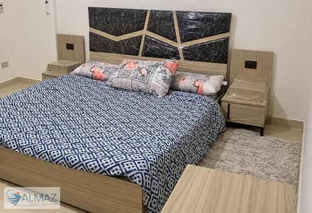 Furnished 108-square-meter apartment for rent in the Katameya Gardens compound, Fifth Settlement; located near South 90th Street.