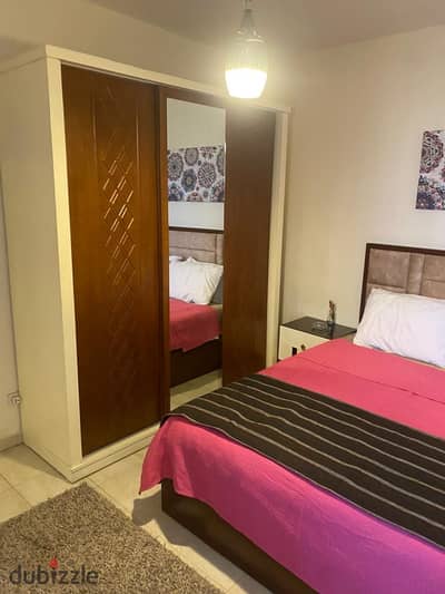 Furnished hotel apartment for rent in Al Rehab, next to Al Rehab Club, the market and City Square Mall