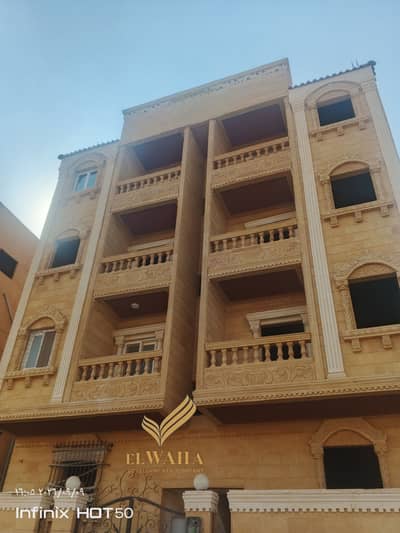 Apartment for sale in Badr City, the distinguished neighborhood, Area 6, on the green belt, direct, semi-finished, handover with a meter.