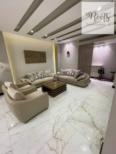 For Rent Fully Furnished Apartment, with AC/S and Kitchen, in a prime location in Eastown ,5th Settlement.