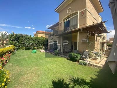 Lowest-priced resale villa in Stone Park Compound—ready to move—with landscape view and located near the AUC and Mercedes dealerships in New Cairo.