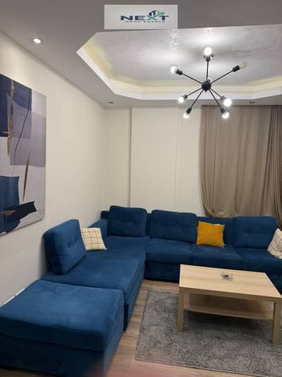 For rent (furnished) in Madinaty: a 50 sqm studio in Zone B7. This is a first-time rental featuring modern furniture and custom high-end finishing. It