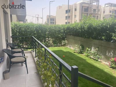 Apartment ground floor with garden for rent in fifth square al marasem