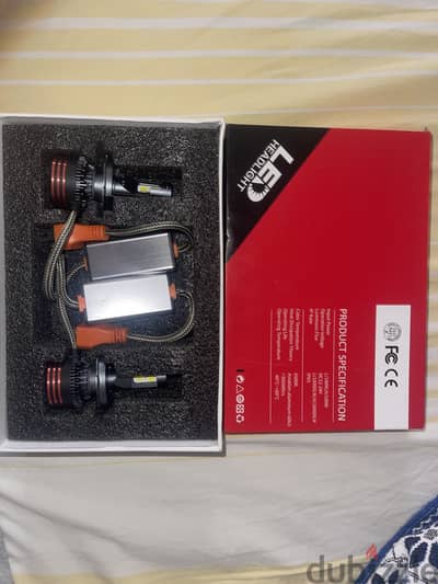 طقم ليد H4 وارد الكويت جديد زيرو 180W