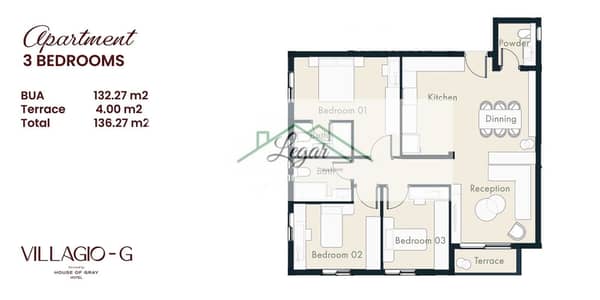 Own a 145m² apartment starting at 6.9 million EGP at the Villagio Gray compound, located on the Dahshur Link Road.