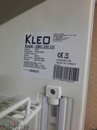 ثلاجة عرض تركي kleo للبيع