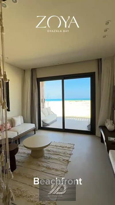 Same Unit, Same View ready to move Finished Chalet with ACs &Furniture Adjacent to Telal North Coast, Minutes from Hacienda, Amwaj, Marassi Sea Shell