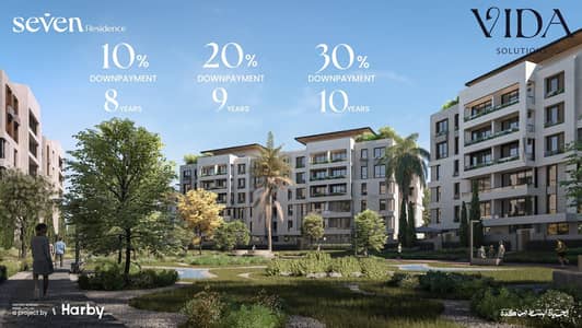 157 SQM Apartment for Sale in Seven Residence Hadayek October on Zewail Road with 10-Year Installments