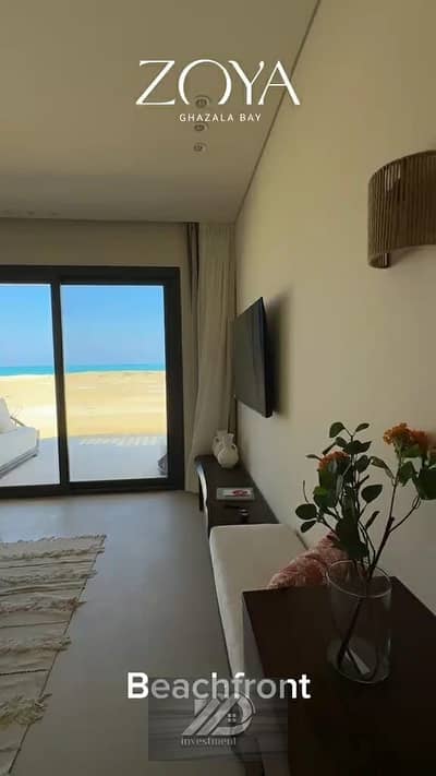 Same Unit, Same View ready to move Finished Chalet with ACs &Furniture Adjacent to Telal North Coast, Minutes from Hacienda, Amwaj, Marassi Sea Shell