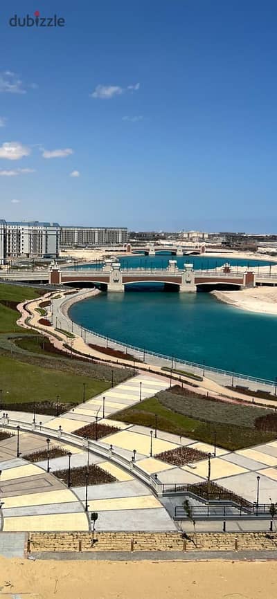 VIP Fully Furnished Apartment for Annual Rent Latin District  New Alamein  First Occupancy 220 SQM 6th Floor Lagoon View